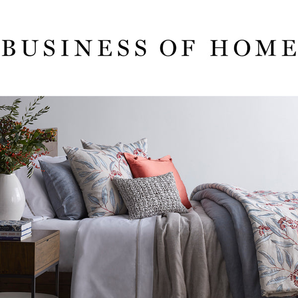 PR - Business of Home - Holiday Gift Guide featuring Linenberry