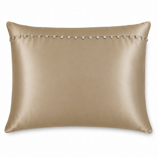 Charmeuse Sham with Tiny Crystals in Mystery- SHCHSCB-MYS
