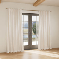 Custom curtain in Chino Pearl