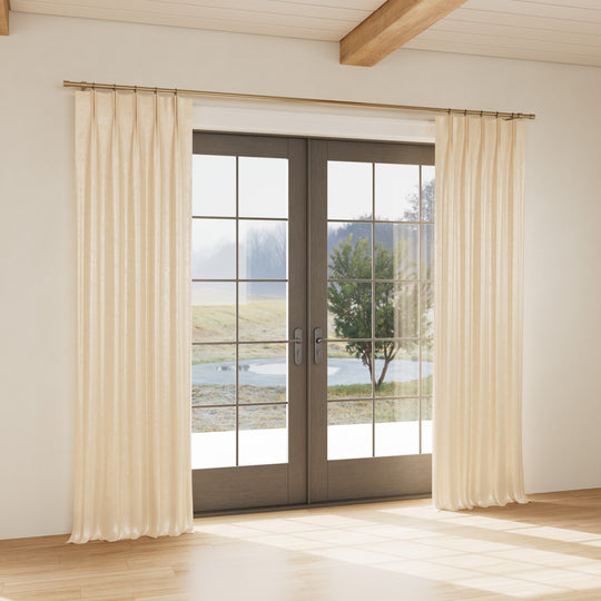 Custom curtain in Chino Sand