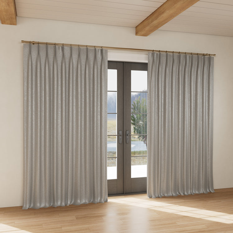 Custom curtain in Chino Slate