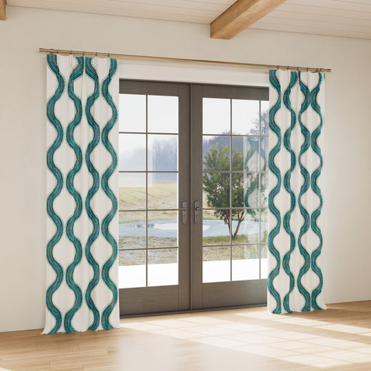 Custom curtain in Egyptian Collar