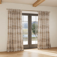 Custom curtain in Horizon Gold/Silver