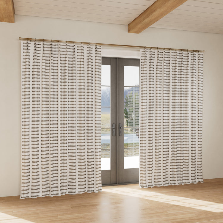 Custom Curtain Latera White/Charcoal