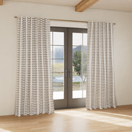 Custom curtain in Latera White/Charcoal