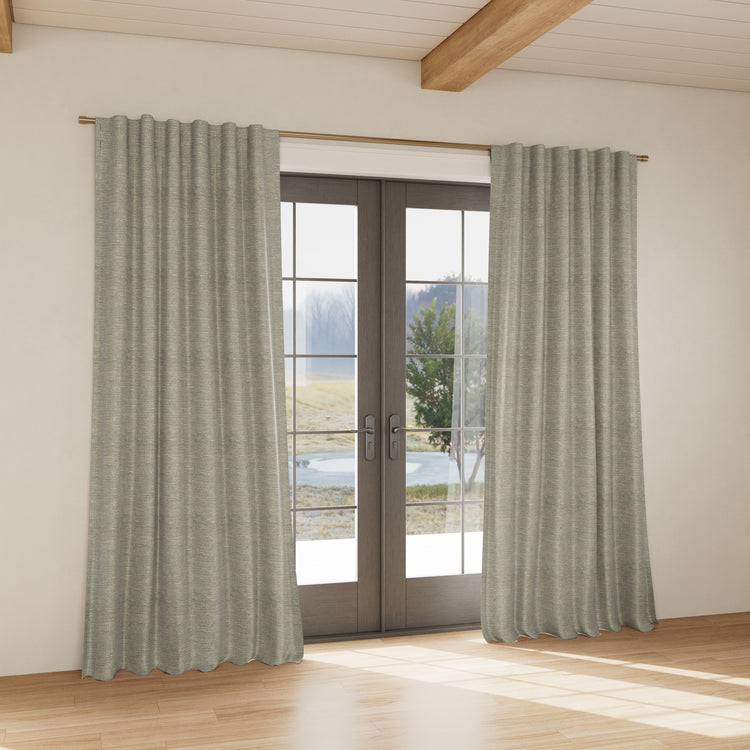 Custom Curtain Screen Aqua/Gold