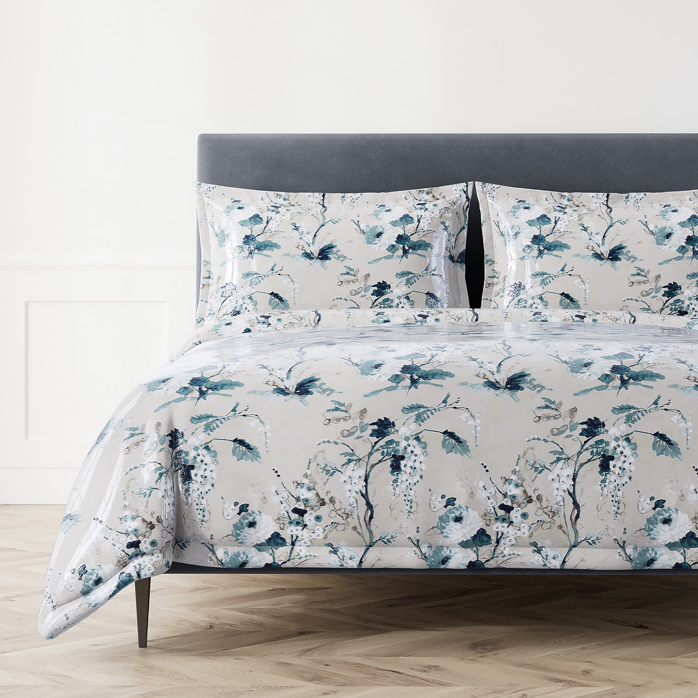 Jardin Fleur Duvet | Ann Gish Luxury Linens and Bedding