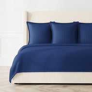 Linea Coverlet Set in Navy Simple Shot - YSETCOLIK-NAV