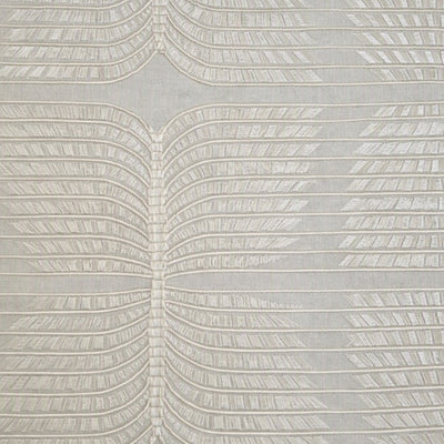 Swatch of Puccini Fabric: A close-up of a cream fabric featuring a repeating geometric pattern of butterflies in a slightly darker warm beige tone.  - PWPU3616-IVO PWPU2424-IVO PWPU3630-IVO BPPU169-IVO