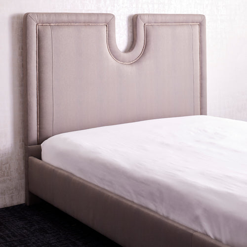 Keyhole Upholstered Bed / Headboard