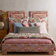 Keyhole Upholstered Bed / Headboard in Positano