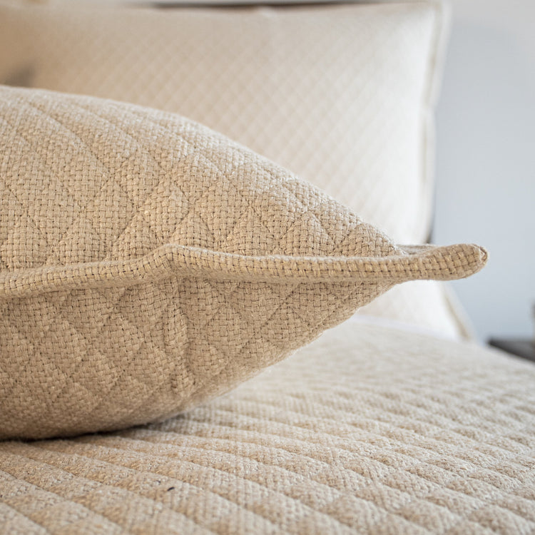 Basketweave Silk Coverlet COBQK-NAT COBQQ-NAT