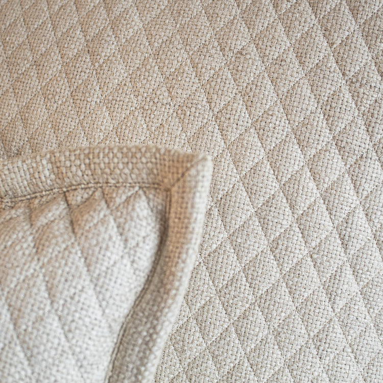 Basketweave Silk Coverlet COBQK-NAT COBQQ-NAT