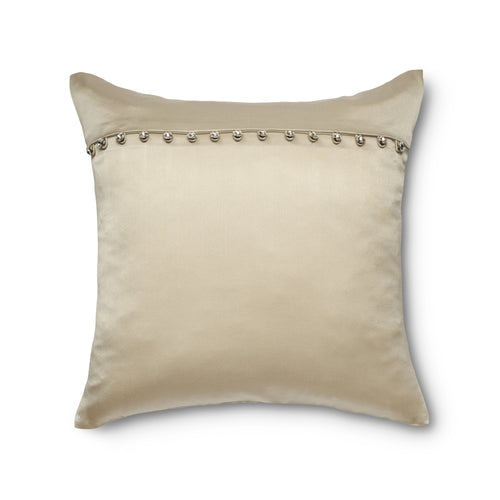 Charmeuse Pillow With Crystal Buttons