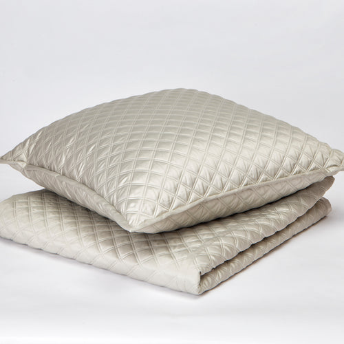 Double Diamond Coverlet Set - Silver