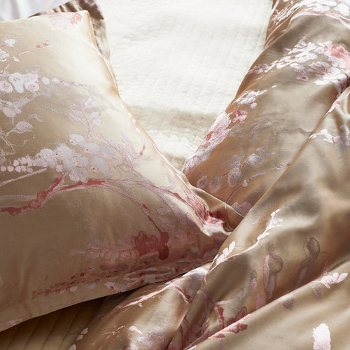 Jardin Fleur Pink/Gold Sham