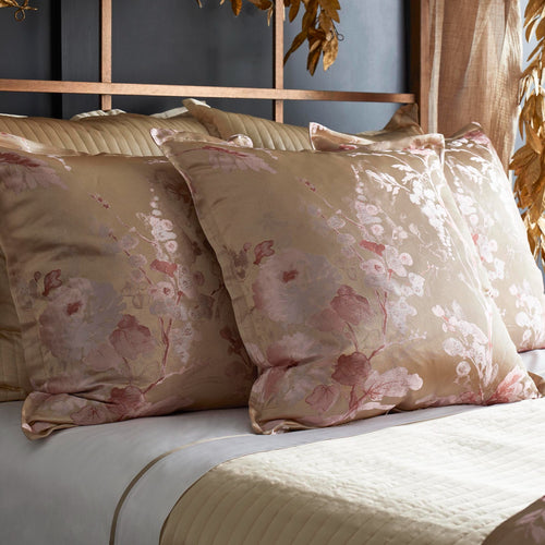 Jardin Fleur Pink/Gold Pillow