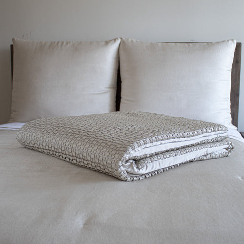 Metallic Mosaic Throw