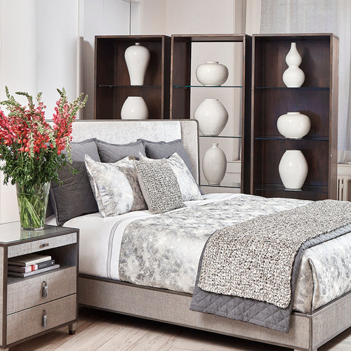 Silver bed throw online
