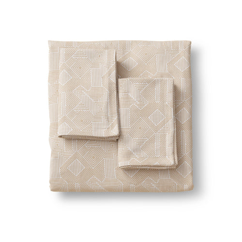 Sashiko Duvet Set - Sand