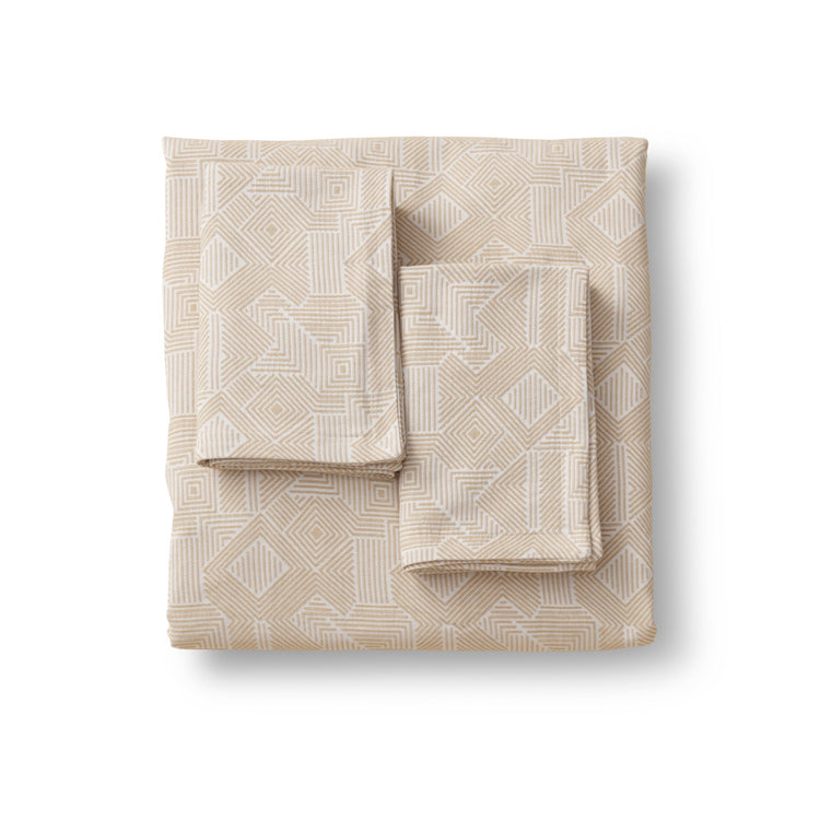 Sashiko Duvet Set - Sand