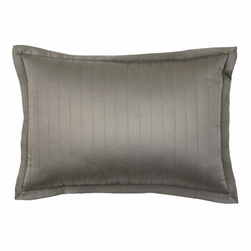 Product with title Charmeuse Channel Quilt Sham - SHNQK-MET SHNQS-MET