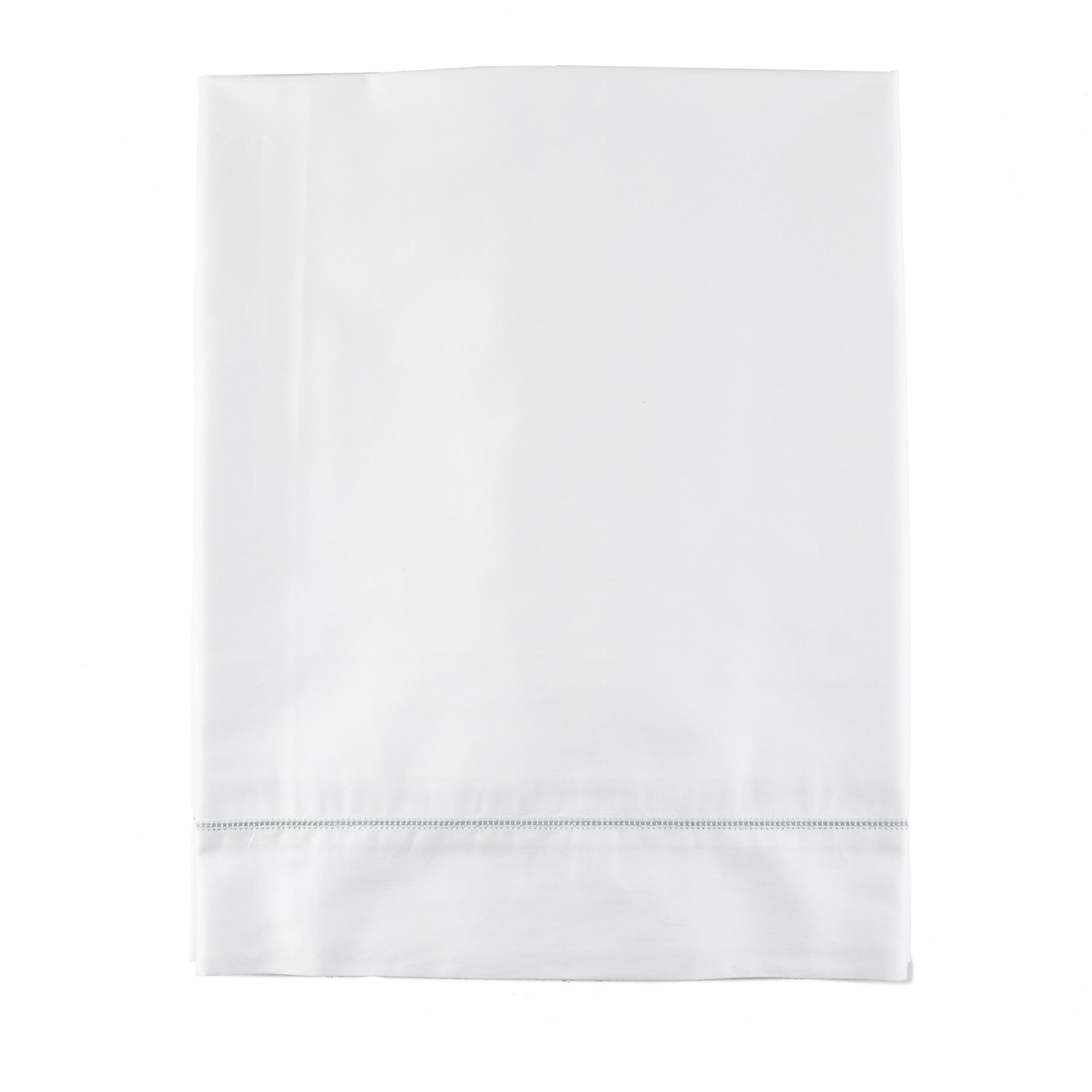 Product with title Hemstitch-Sheet-Set - SSHMK-WHI-AQU