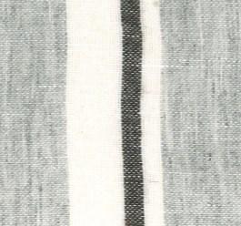 Custom Curtain Linen Wool Stripe Grey