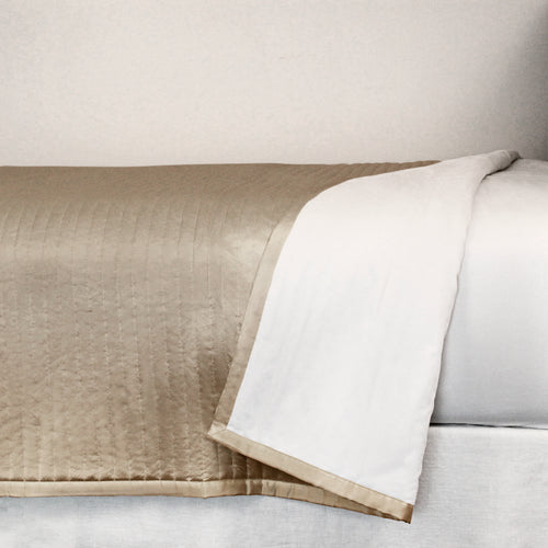 Product with title Charmeuse Channel Quilt Coverlet - CONQK-MYS CONQQ-MYS