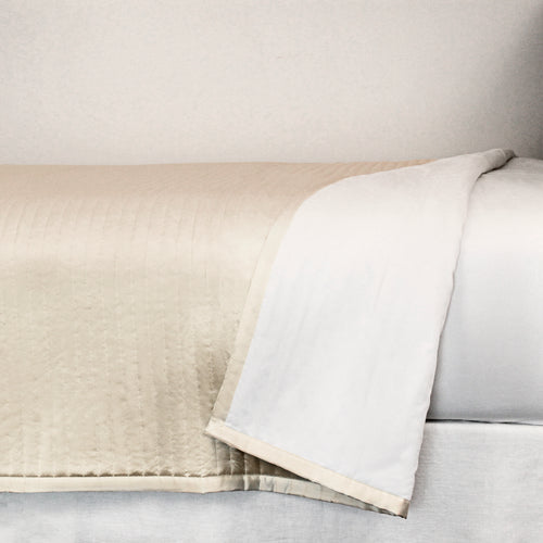 Product with title Charmeuse Channel Quilt Coverlet - CONQK-PUM