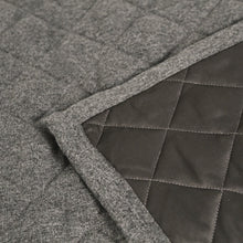 Product with title Flannel Coverlet Set - Grey YSETCOFLK-GRY YSETCOFLQ-GRY