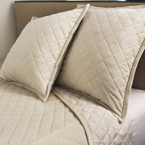 Product with title Velvet Coverlet Set - Taupe