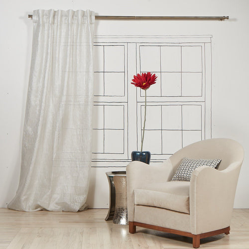 Product with title Sheer-Curtain-Panel-Silver - YCUSH84-SIL