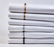 Product with title Cotton Sheet Set With Charmeuse Trim