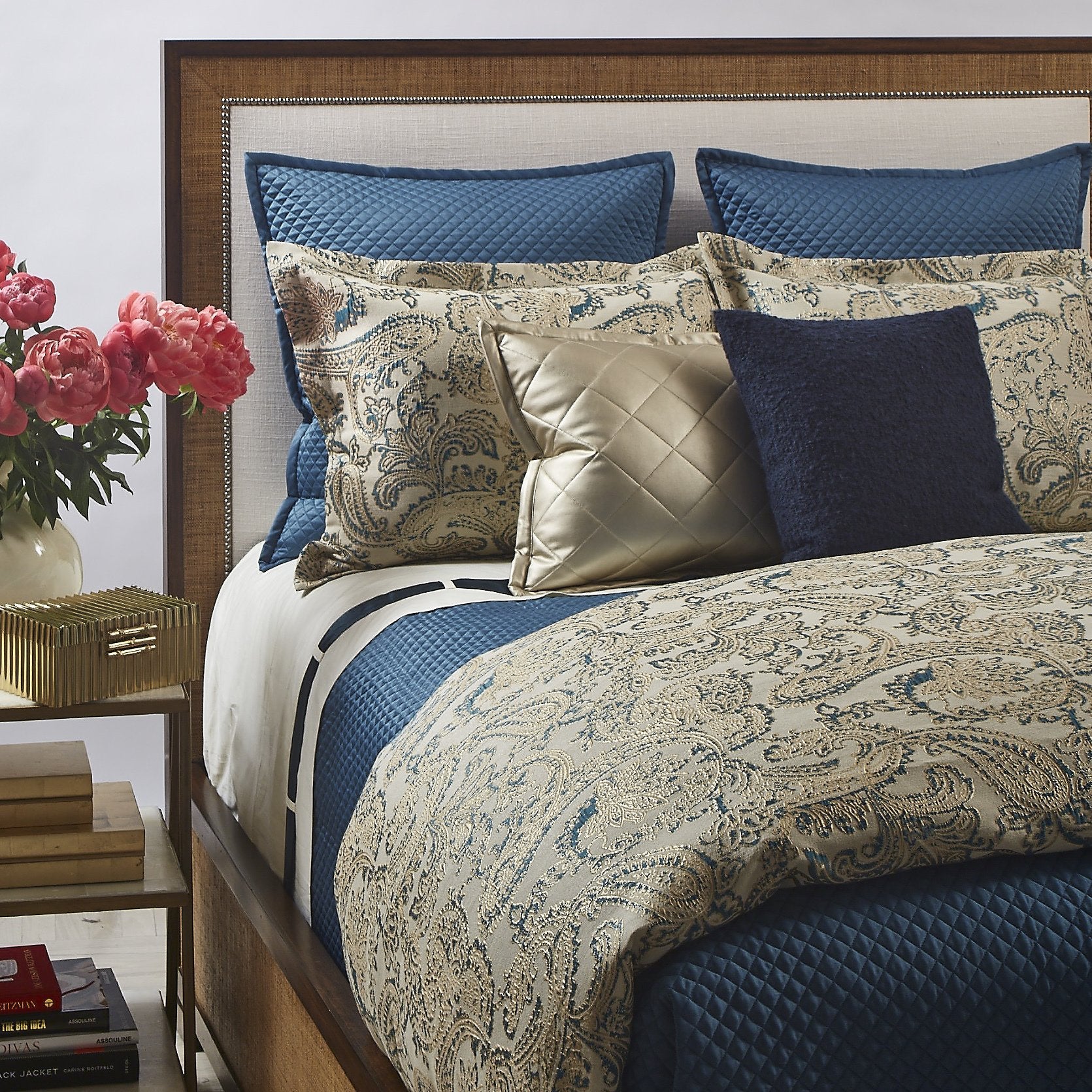 Product with title Single-Diamond-Coverlet-Set-Teal - YSETCODIK-TE