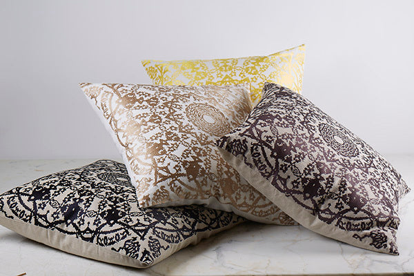 Product with title Symbol Pillow - PWSY2424-WHI-GLD